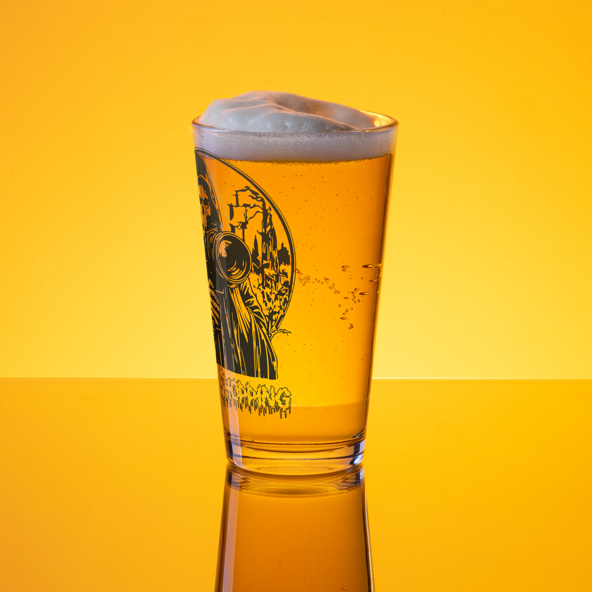 Window Shopping pint glass